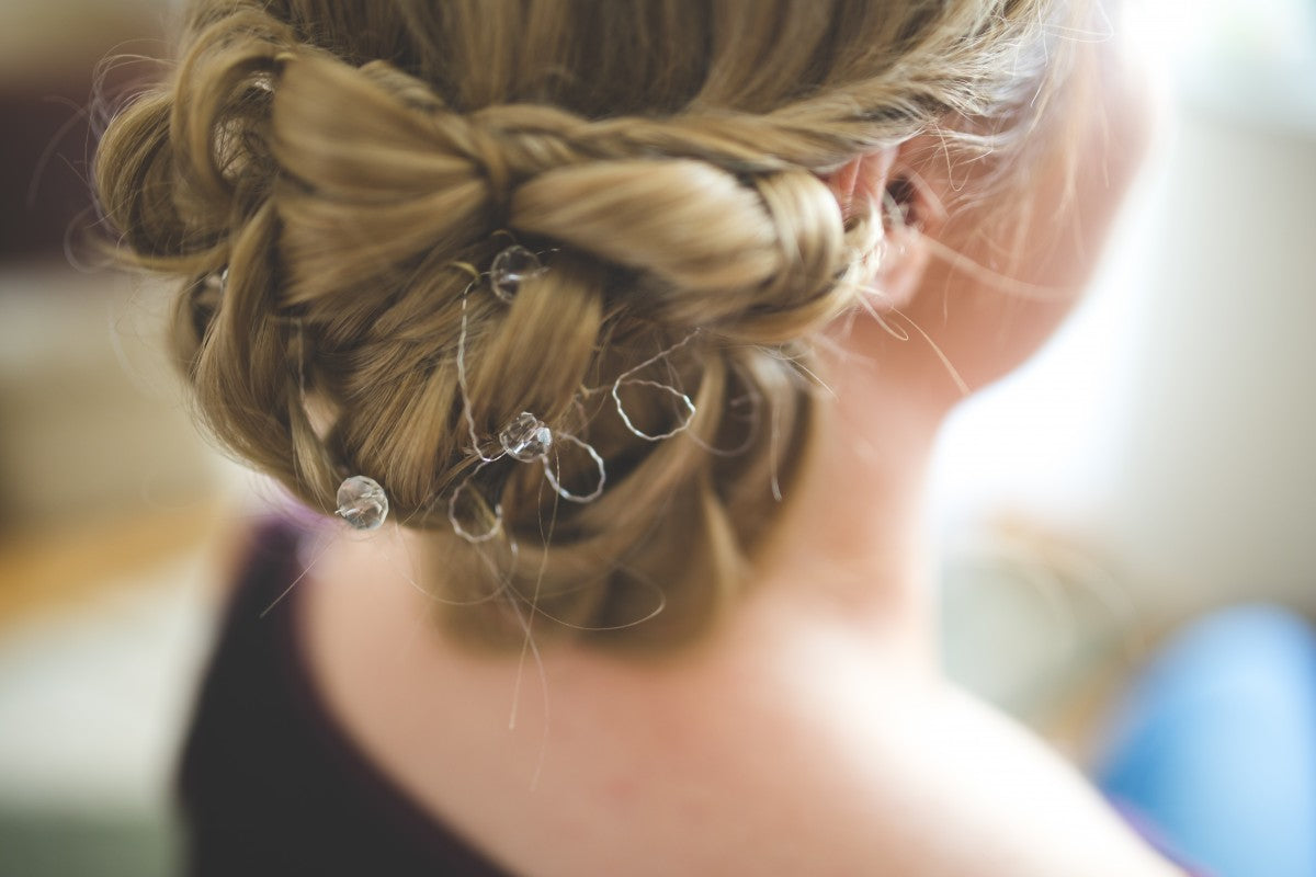 braided flowy wedding hair