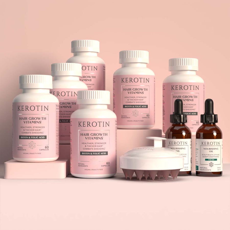 Hair Growth Vitamins - 6 Month + Free Gift