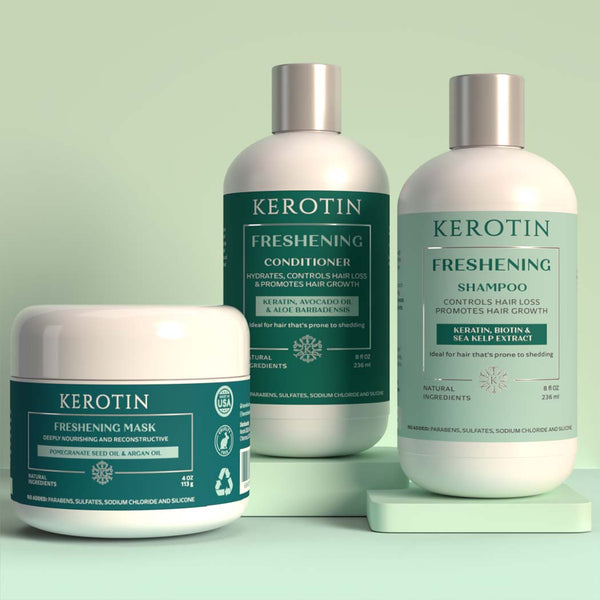Kerotin Hair Growth Keratin Shampoo Conditioner Mask