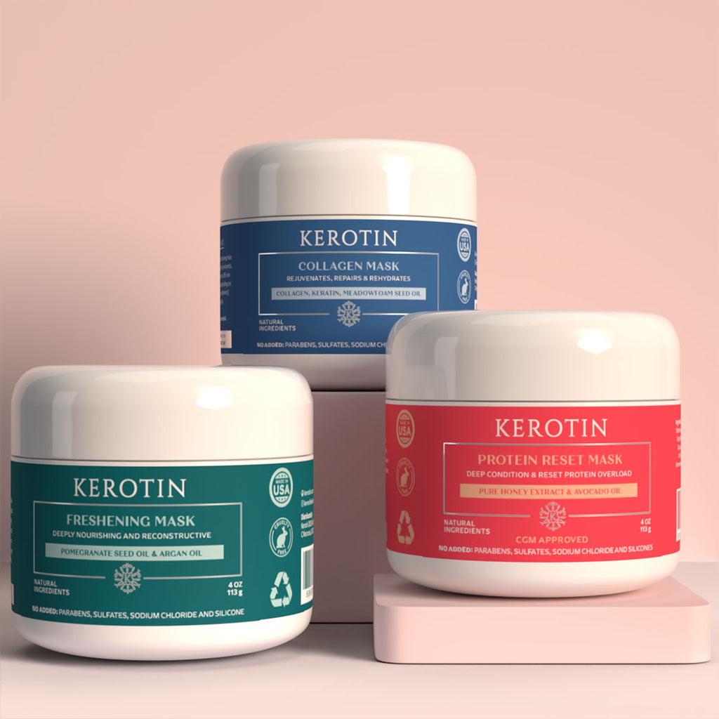 Hair Growth Damage Repair & Protein Reset Hair Mask Trio-Kerotin