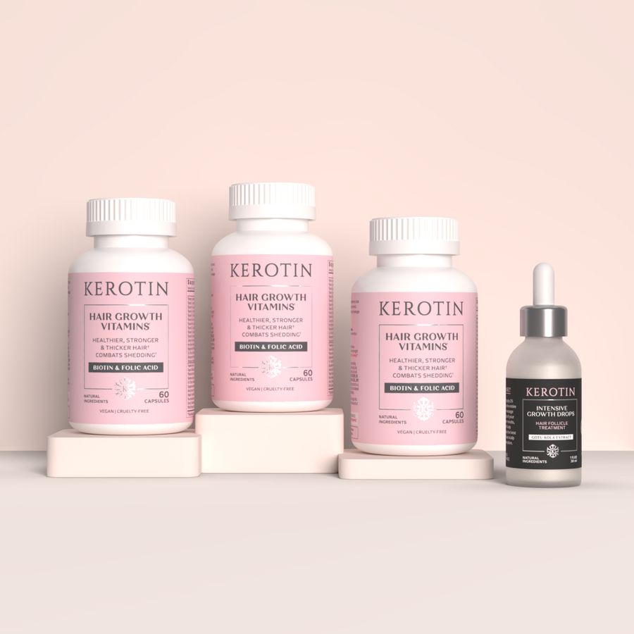 Hair Growth Vitamins - 3 Month + Free Gift