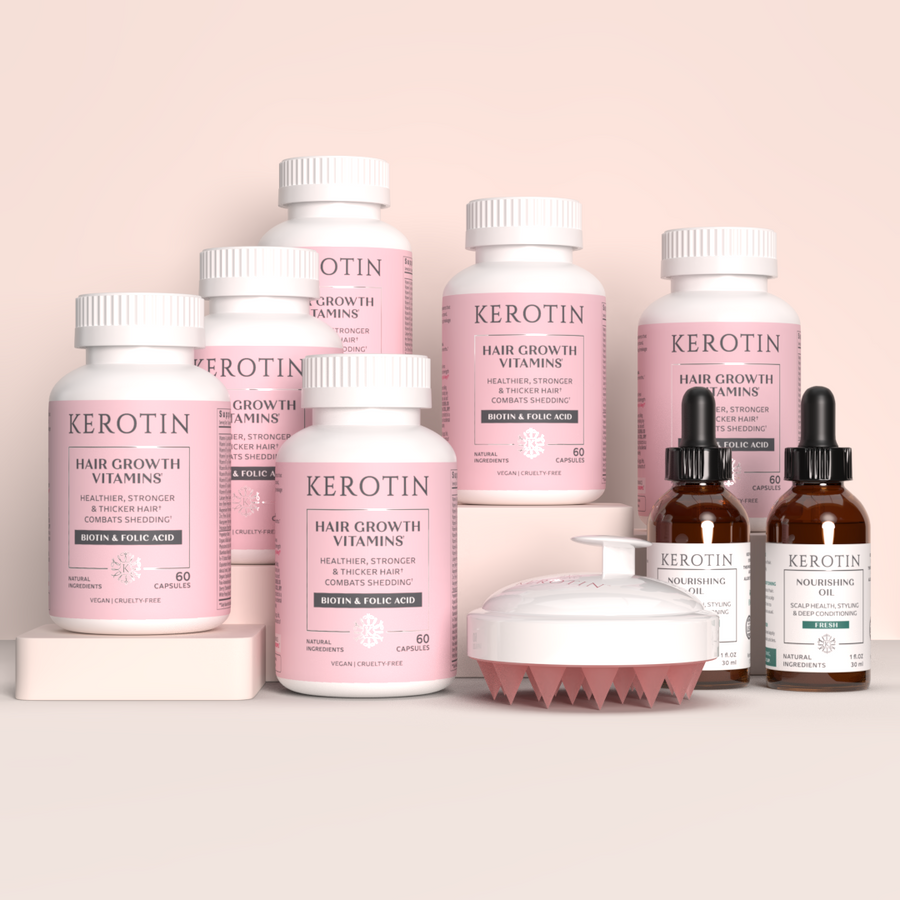 Hair Growth Vitamins - 6 Month + Free Gift