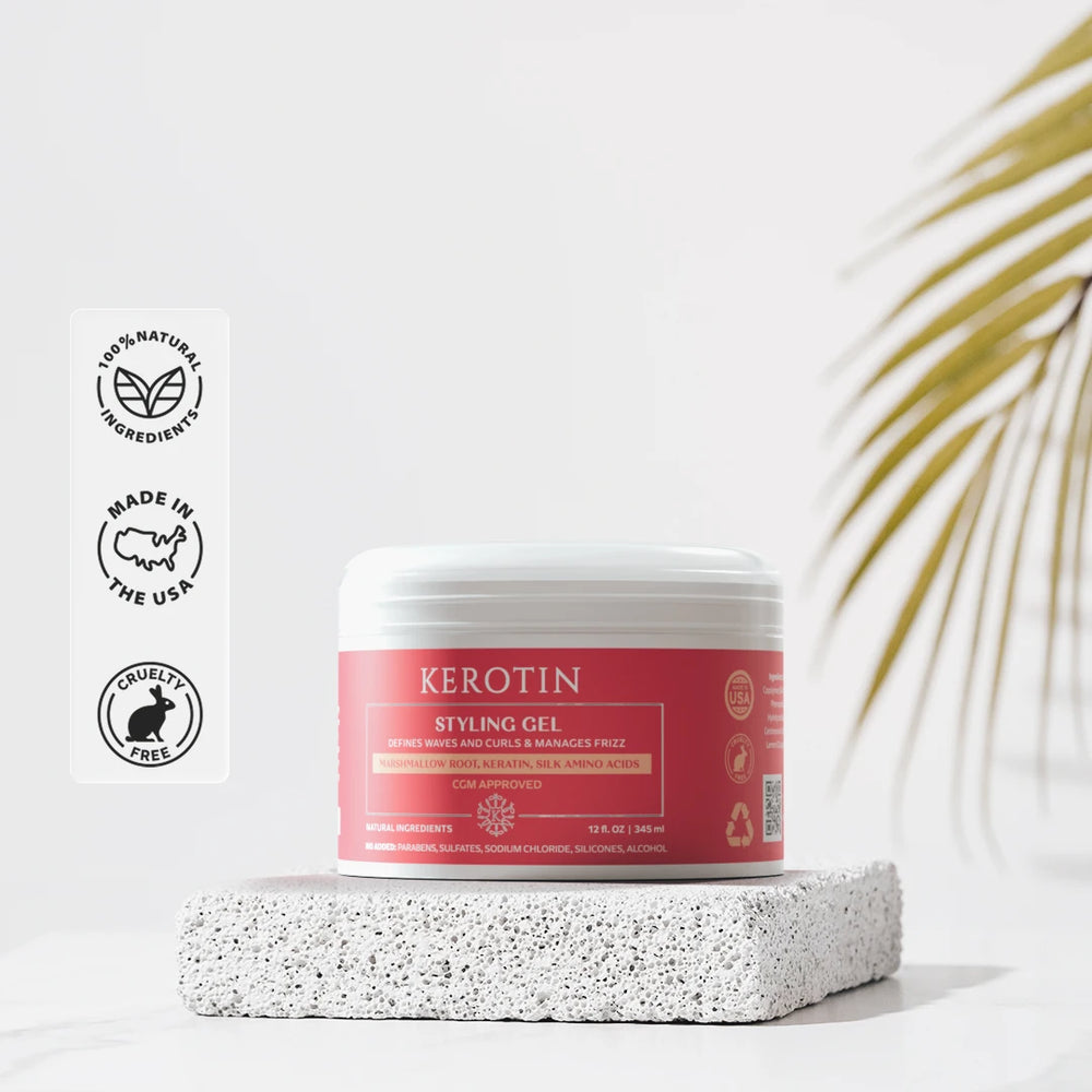 Kerotin Curly Approved and Defining Styling Gel