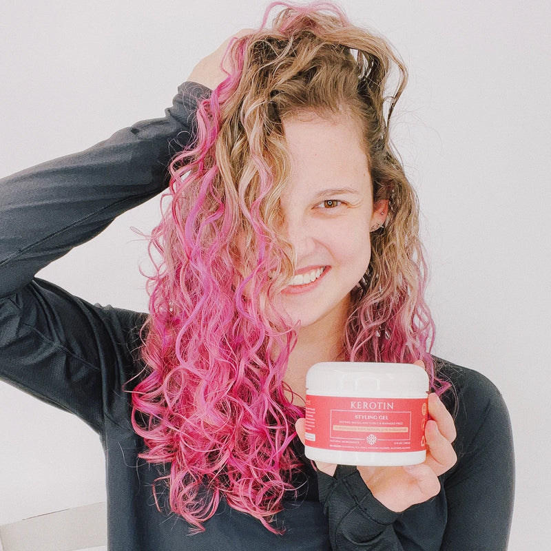 Kerotin Curly Approved and Defining Styling Gel